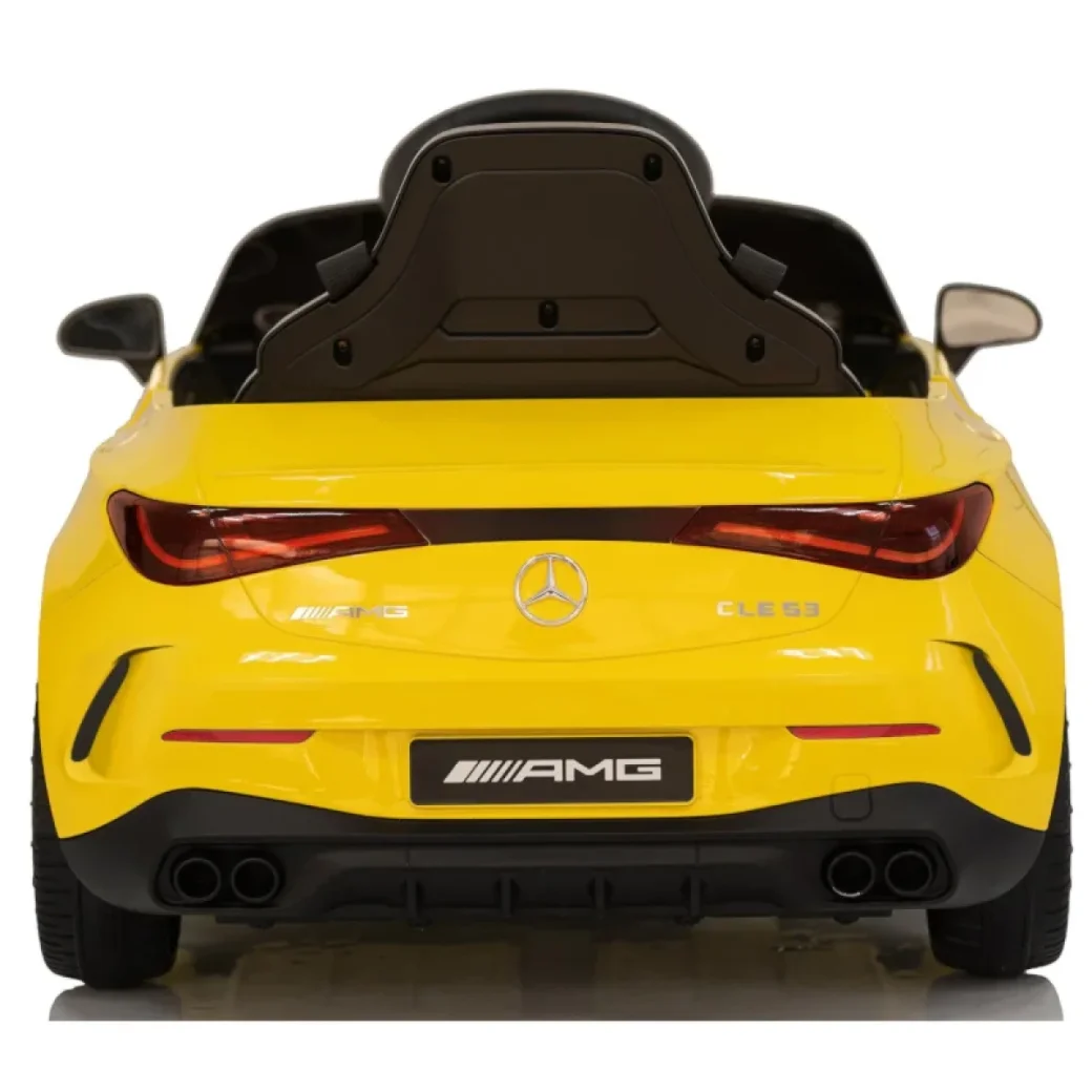 Mașină electrică pentru copii Mercedes-Benz AMG CLE 53 cu telecomandă, roți EVA, 12V galben