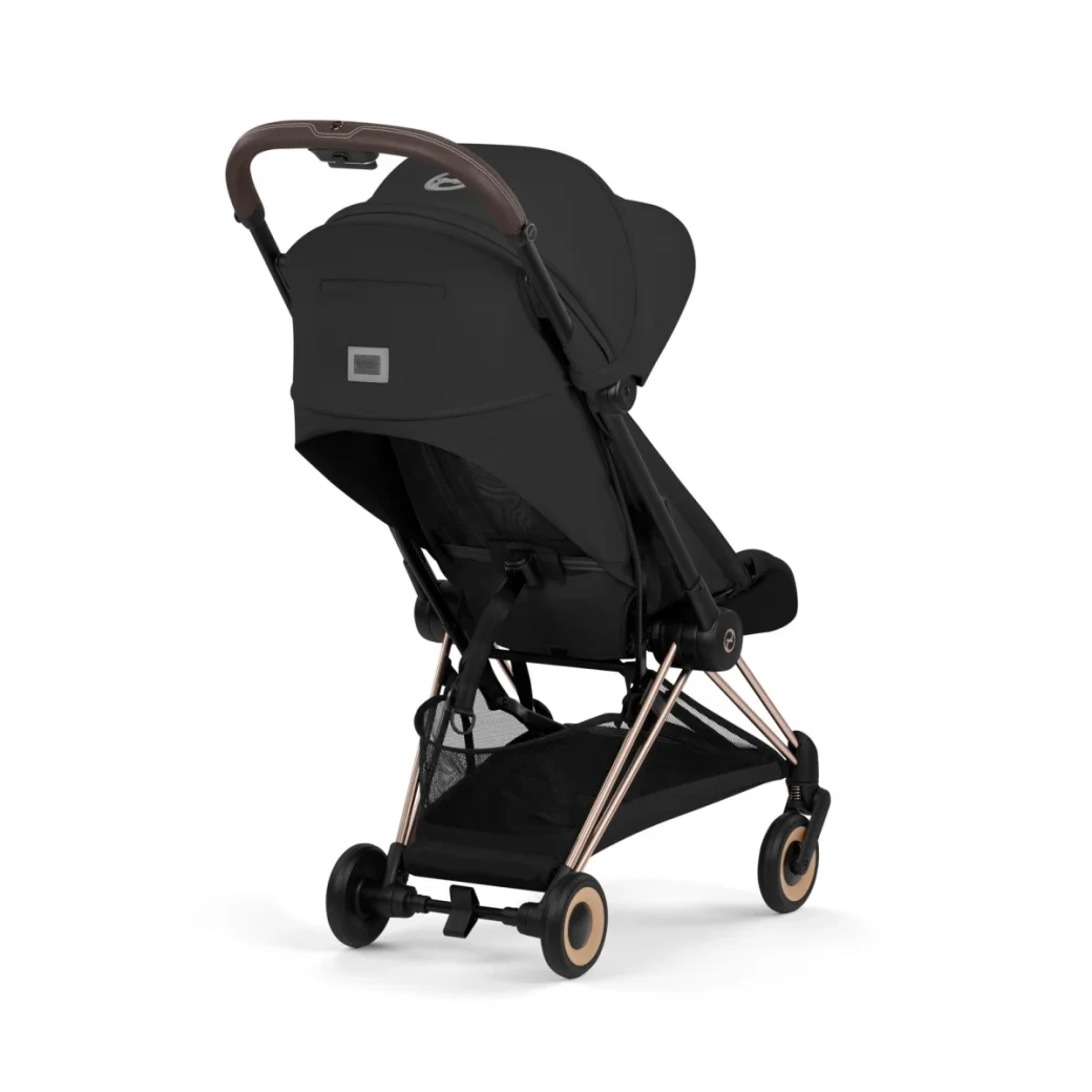 Ультракомпактная коляска Cybex Coya Platinum 2026 Rose Gold Sepia Black