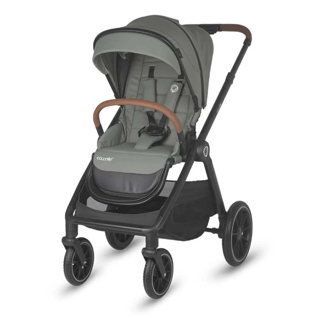 Carucior modular 3in1 Coccolle Aspen Moss green cu Scoica auto iSize Coccolle Rilax Greystone