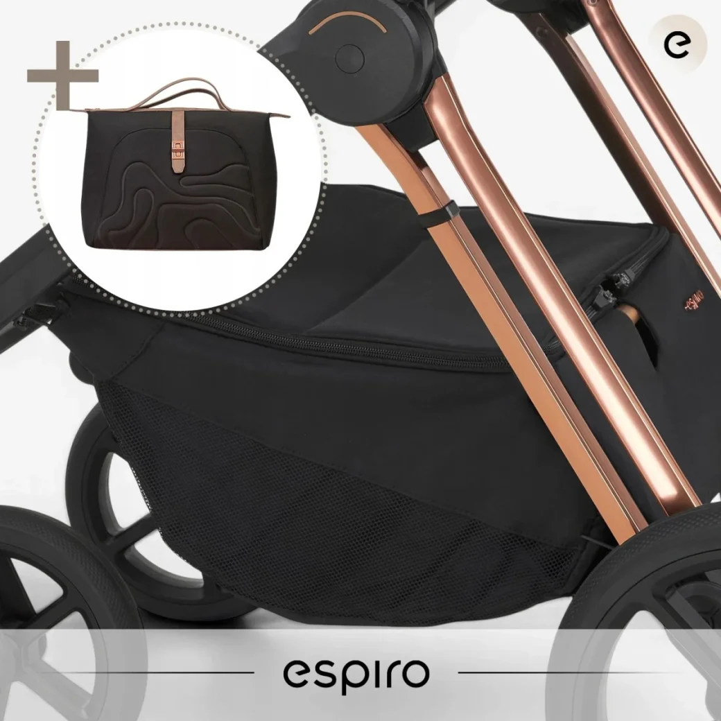 Espiro Miloo 2.0 — Cărucior 3în1 Premium Elegant - Excellent chocolate