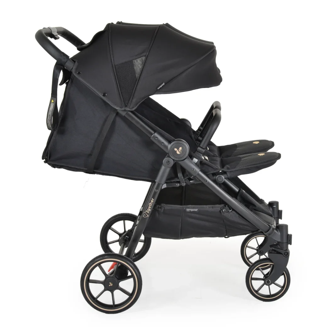 Moni Коляска для двойни 2Gether Modern - Black