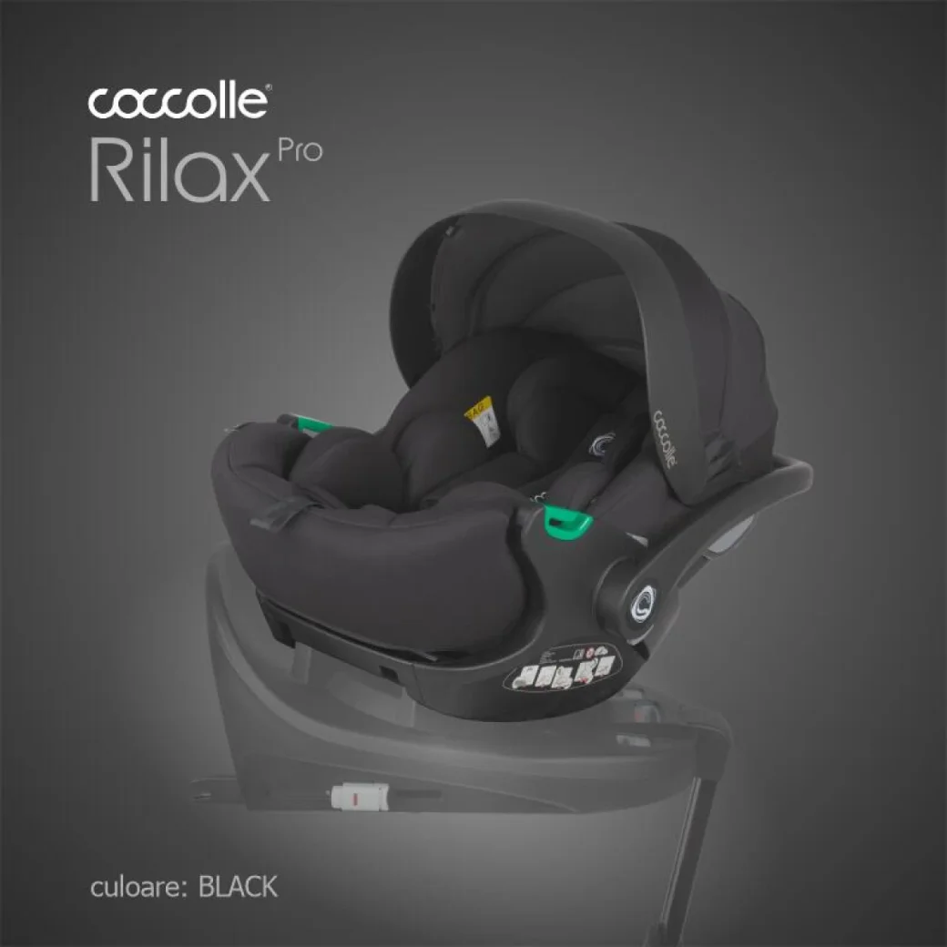 Scoica auto iSize Coccolle Rilax Black 0-13 kg