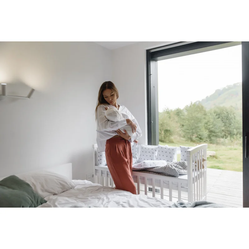 Pătuţ Eucalyptus Charlene Premium (DS-201) Alb