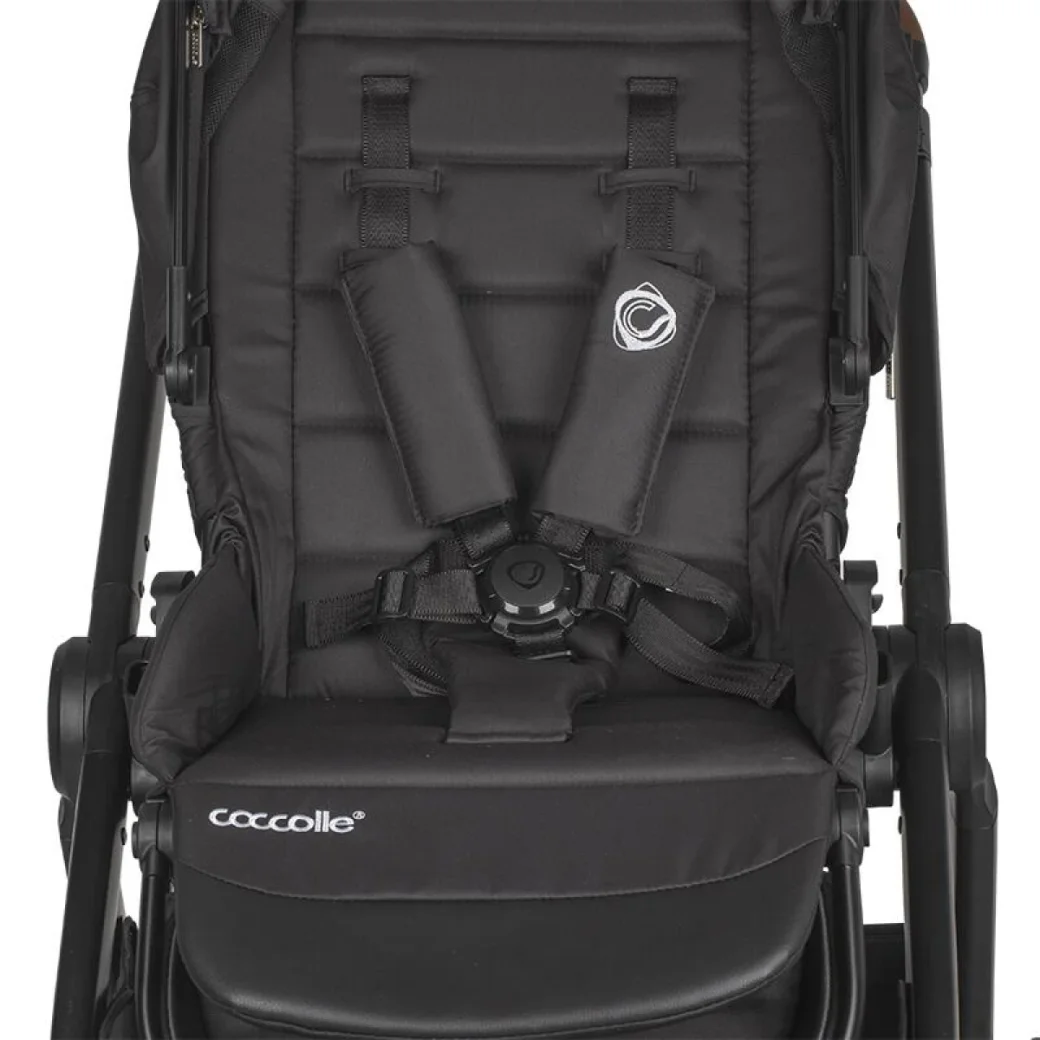 Carucior modular 3in1 Coccolle Aspen Jet Black cu Scoica auto iSize Coccolle Rilax Greystone