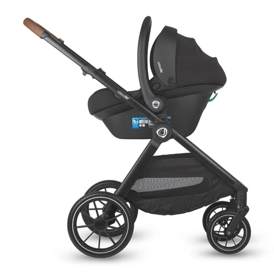 Carucior modular 3in1 Coccolle Aspen Jet Black cu Scoica auto iSize Coccolle Rilax Greystone