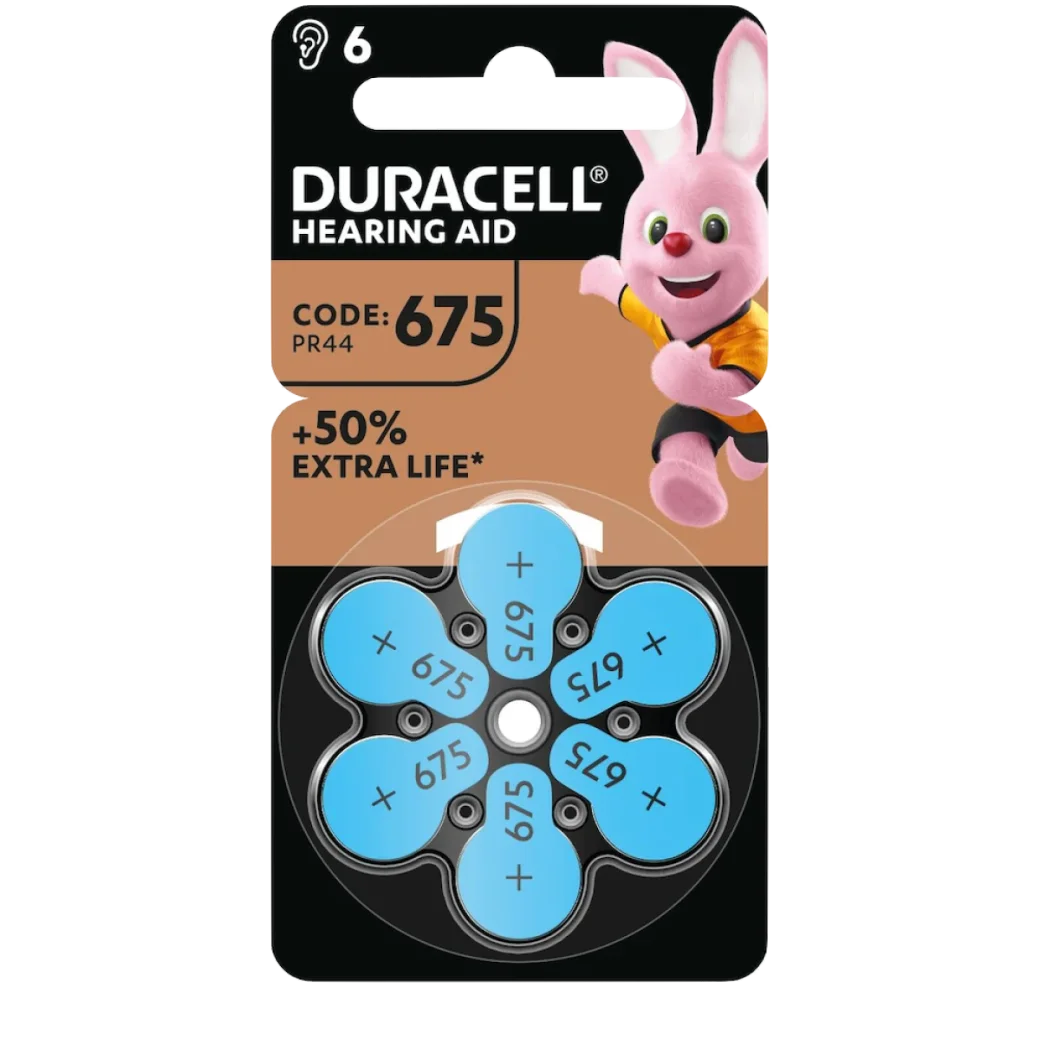 DURACELL BATERII AP. AUDITIV 675/PR44 K6
