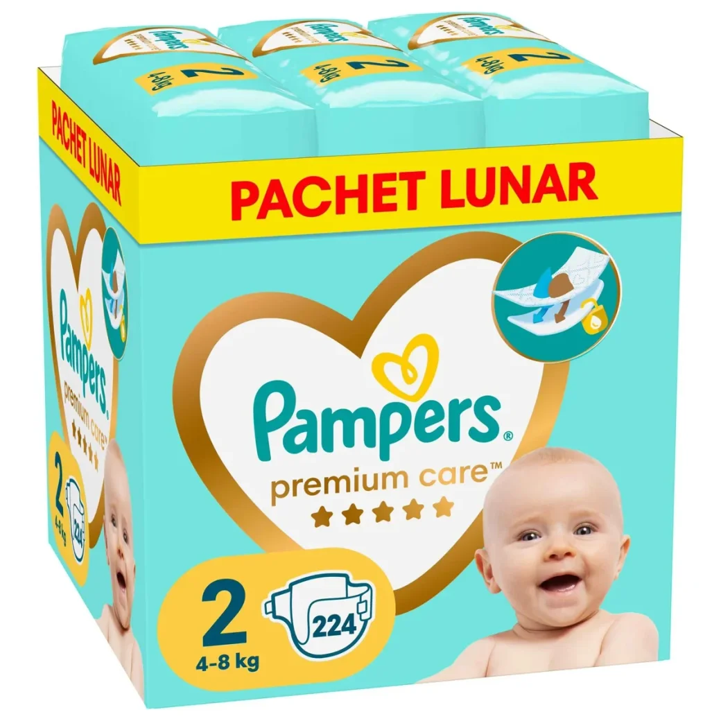 Подгузники Pampers Premium Care 2 XXL Box (4-8 кг), 224 шт.