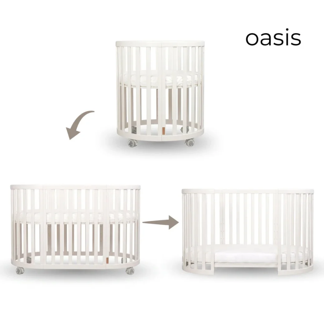 ESPIRO – деревянная кроватка БУК OASIS - White