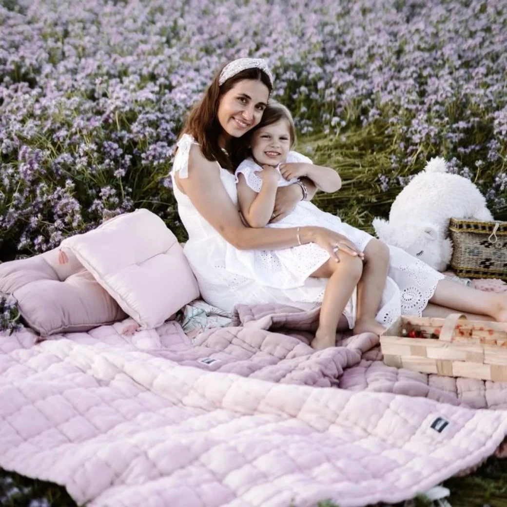 La Millou Одеяло из муслина Biscuit Collection M 75×95 — POWDER PINK