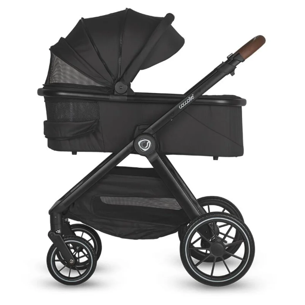 Carucior modular 3in1 Coccolle Aspen Jet Black cu Scoica auto iSize Coccolle Rilax Greystone