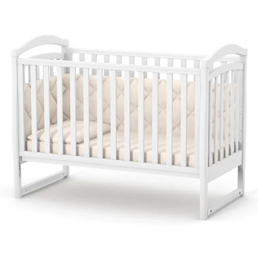 Patut Pentru Copii, 120×60 Cm, Ld6, Din Lemn Masiv De Fag, 0-4 Ani, - White
