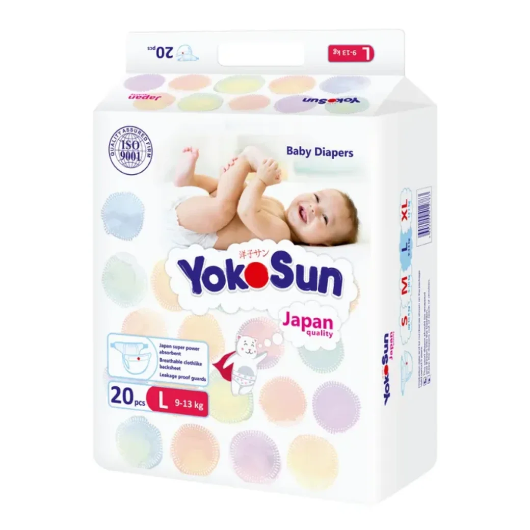Scutece pt copii YokoSun, L (9-13 kg), 20 buc.