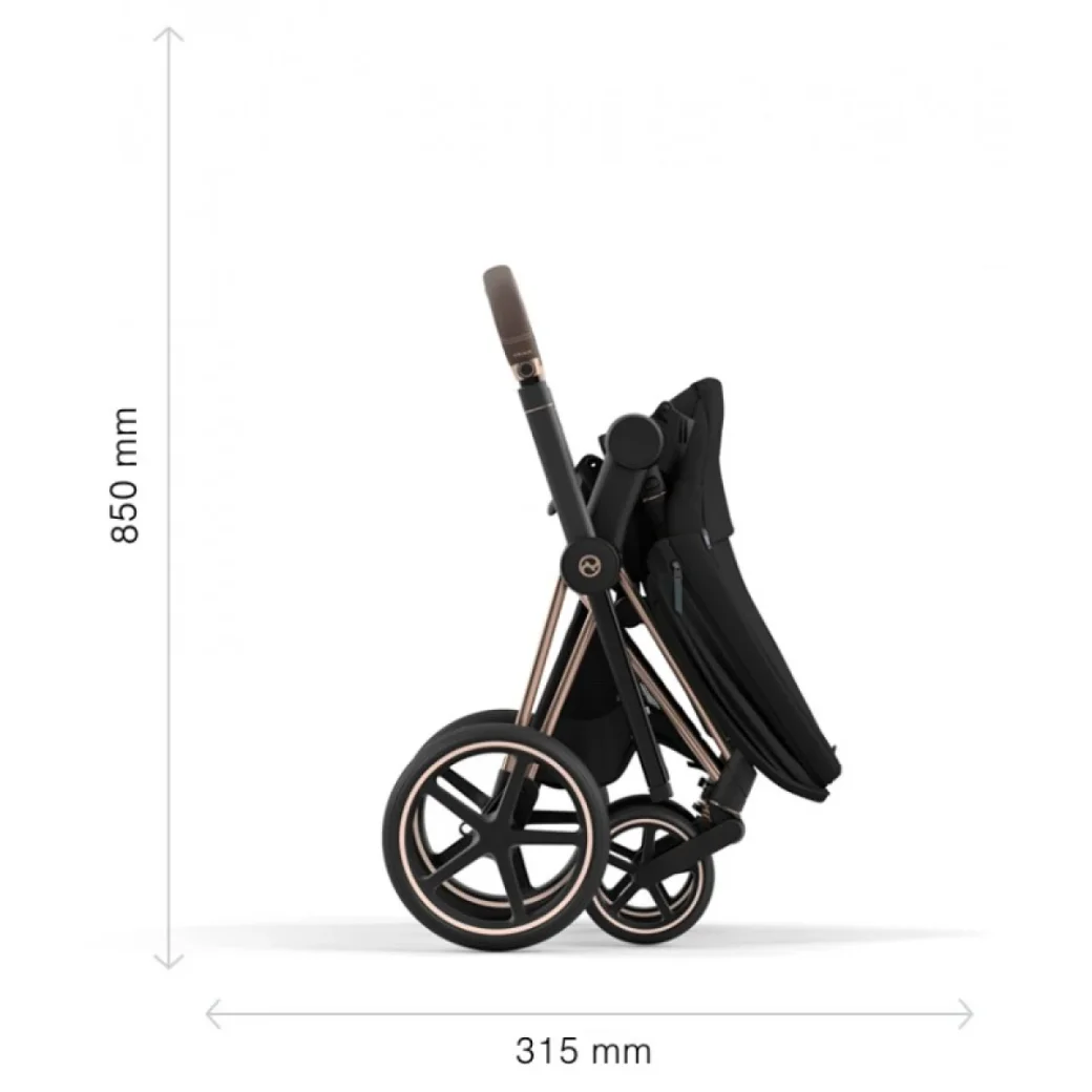 Cărucior 2 în 1 Cybex Priam Mirage Grey, șasiu Matt Black - Preț, Recenzii și Cumpărare Online