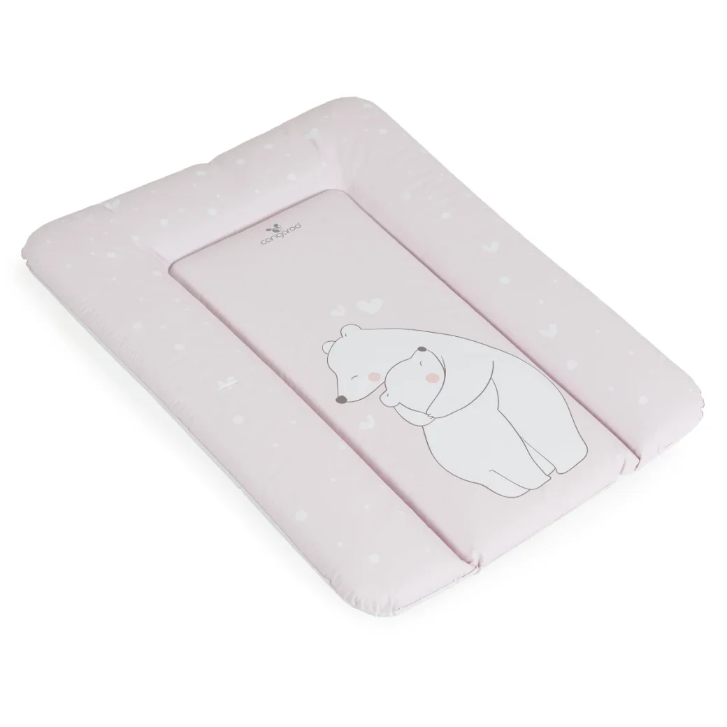 Moni Мягкий пеленальный мат 50x70 - Bears Pink