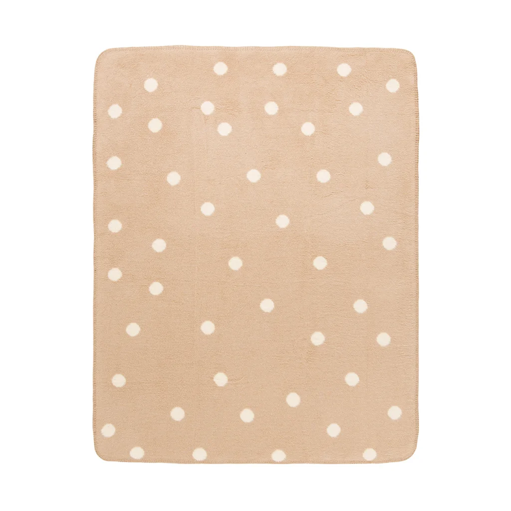 ZAFFIRO PLAPUMA DIN BUMBAC - 100x150 S Light beige spots with ecru