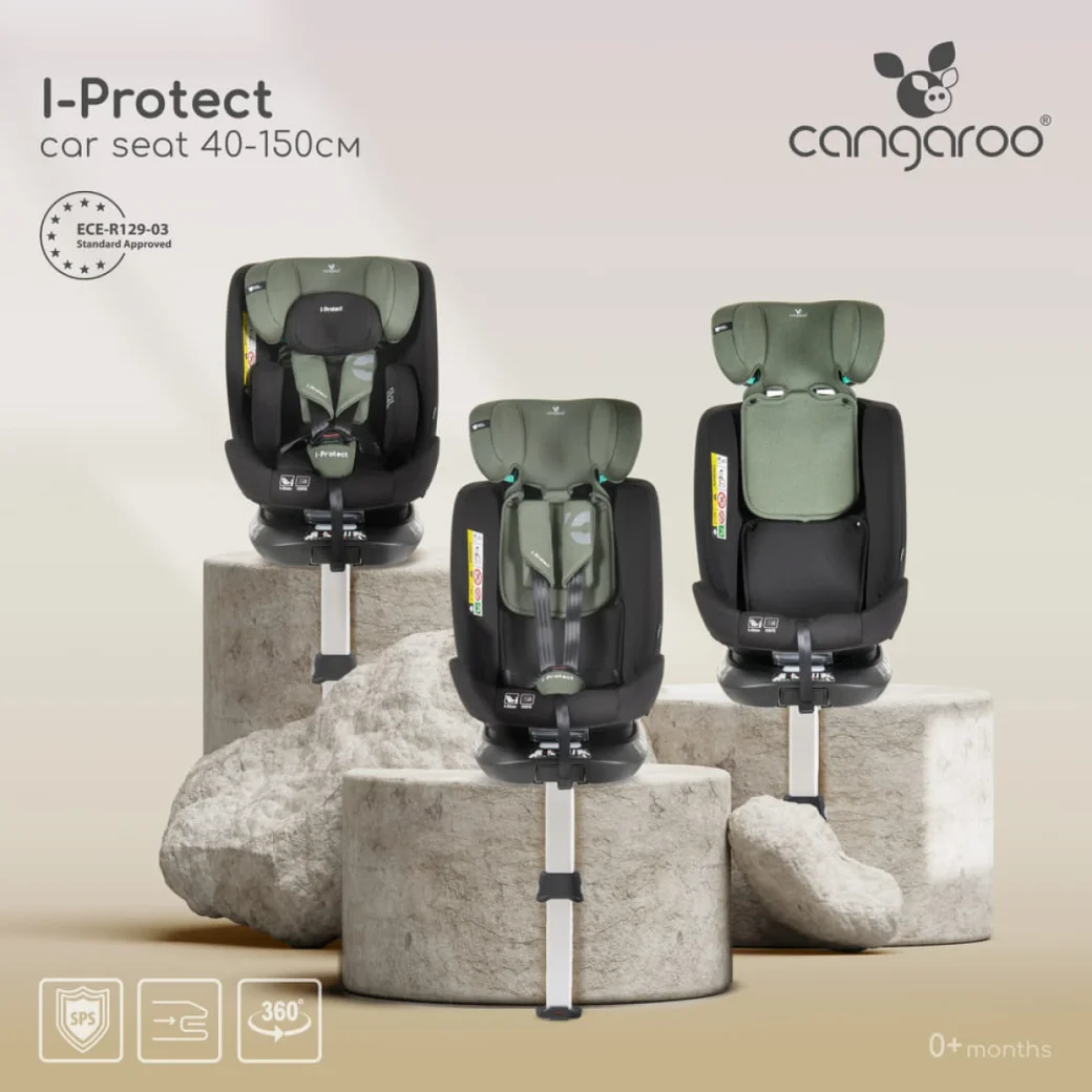 Moni Scaun auto i-Protect 40-150 cm antracit negru