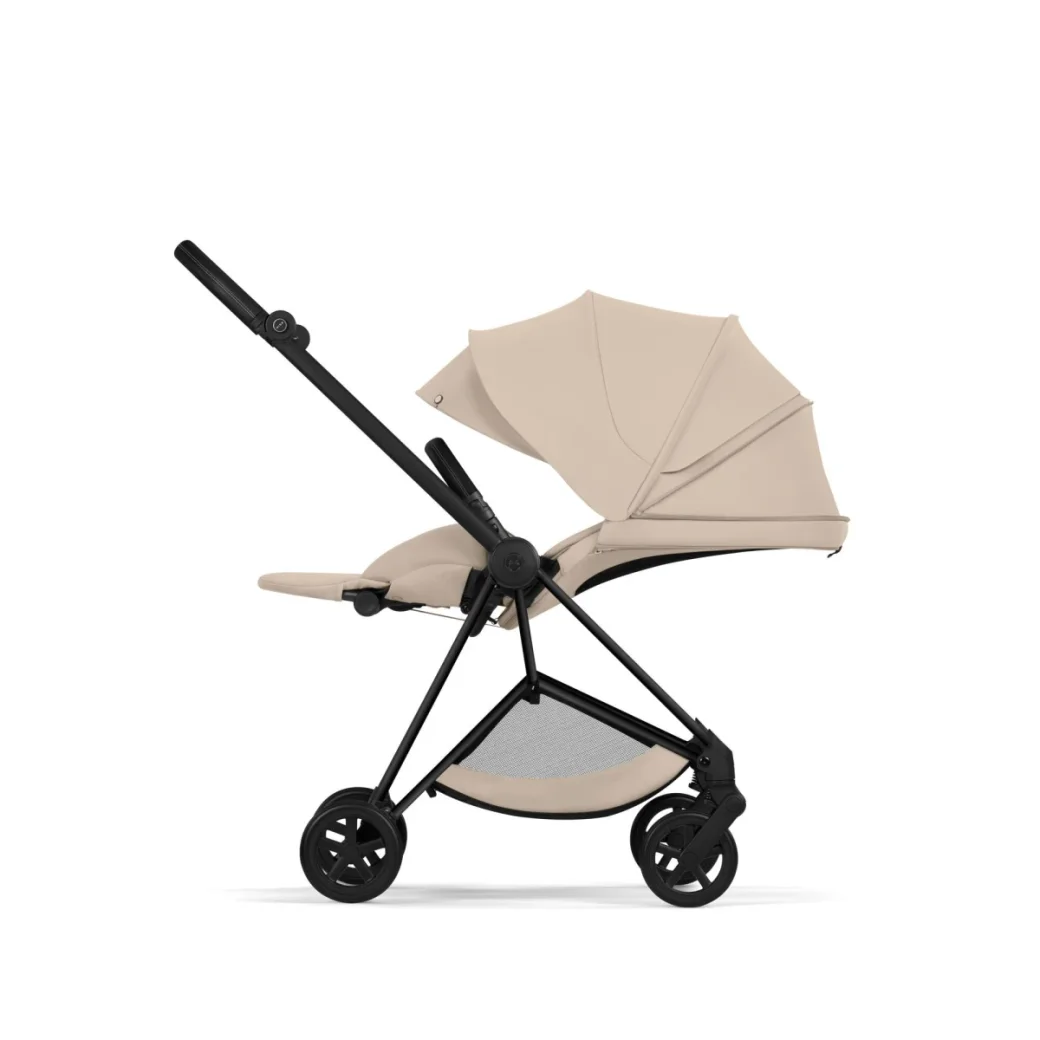 Коляска 2 в 1 Cybex Mios, коллекция Platinum 2026, Cozy Beige, рама Matt Black