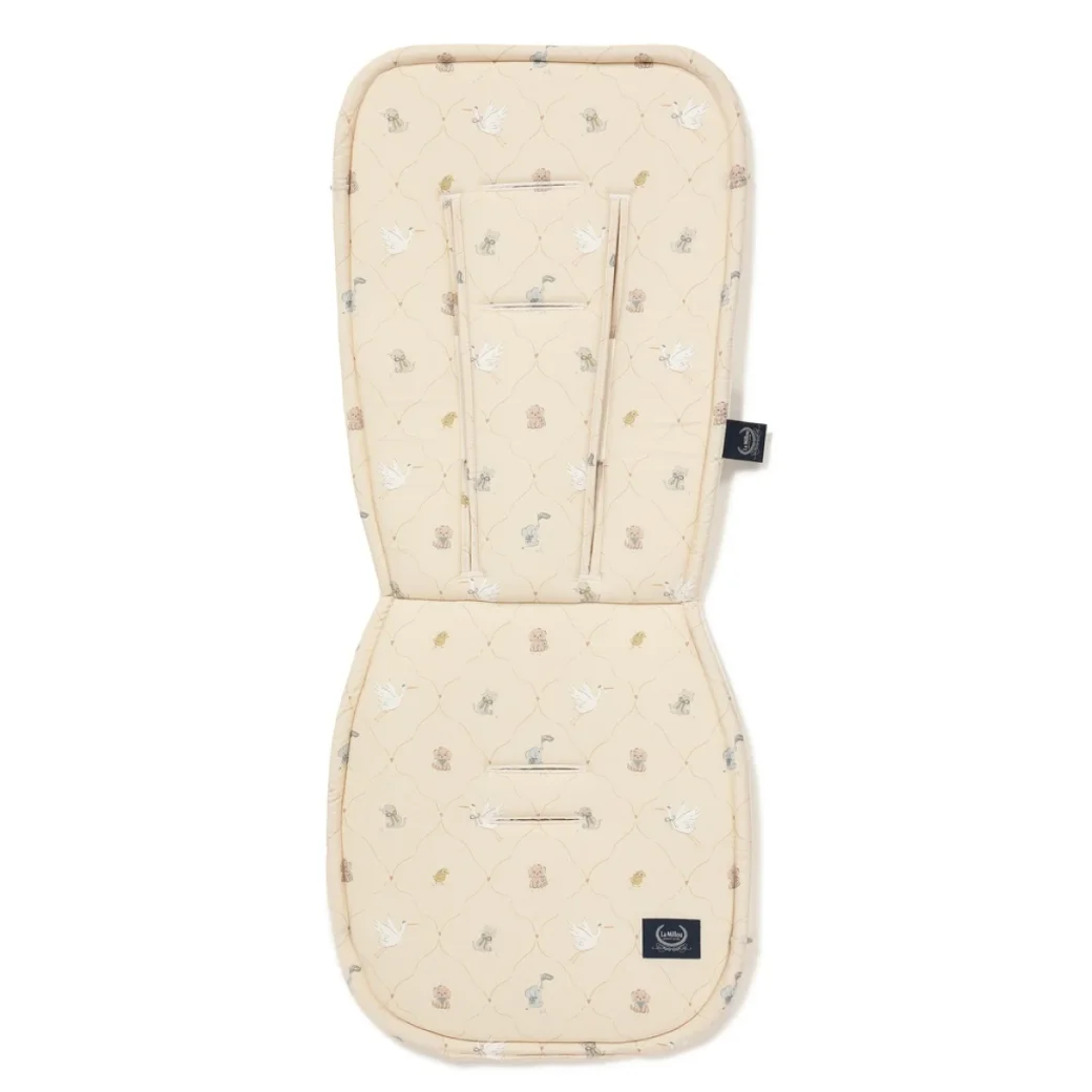 Saltea pentru cărucior LAMILLОU din bumbac și catifea Multi – BEBE MIGNON VANILLA