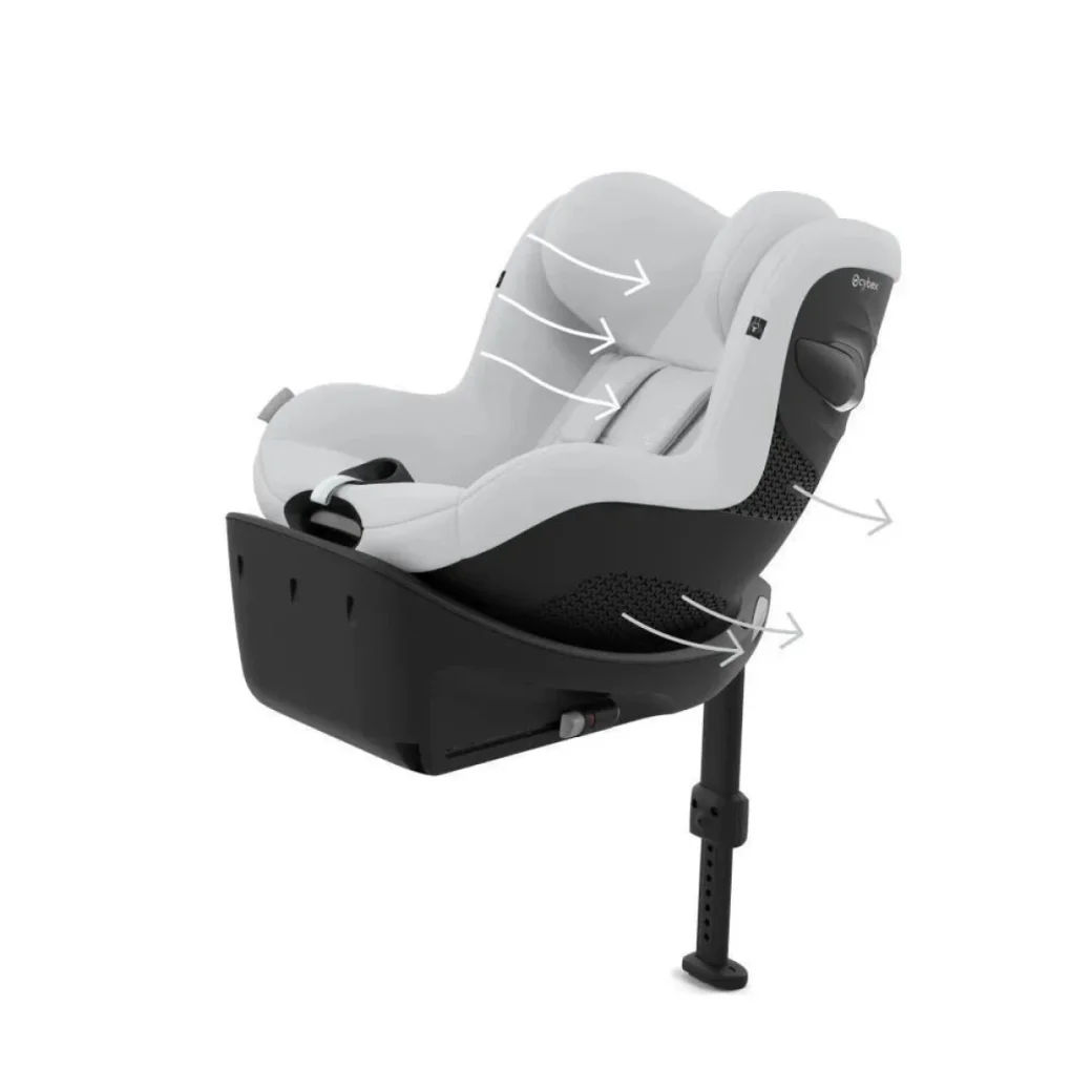 Scaun auto Cybex Sirona Gi cu insert Fog Grey, 40-105 cm