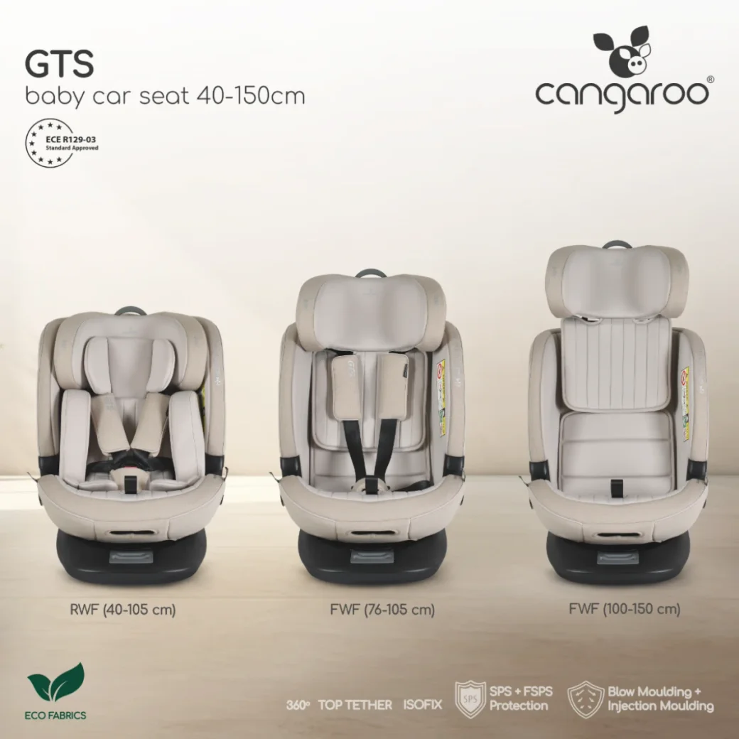 Автокресло Cangaroo GTS 40–150 см Sandstone