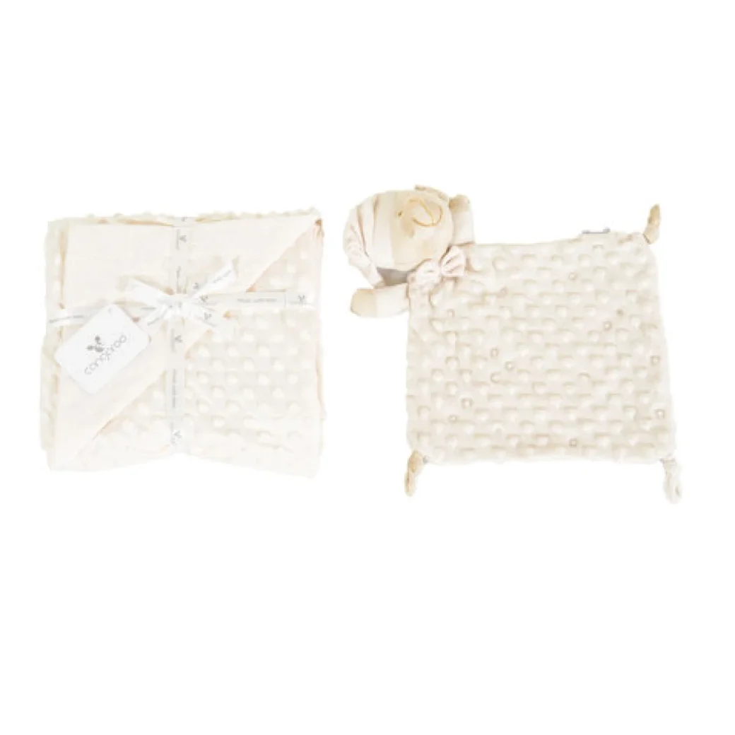 Детский плед 75x100 см с игрушкой Moni Bennie Beige