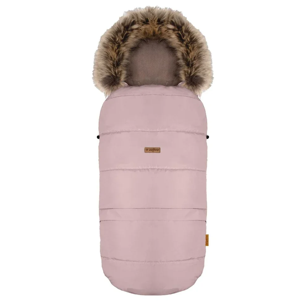 ZAFFIRO HUSA CARUCIOR IARNA + GEANTA GrowUP 4.0 - Beige Plush + Rose