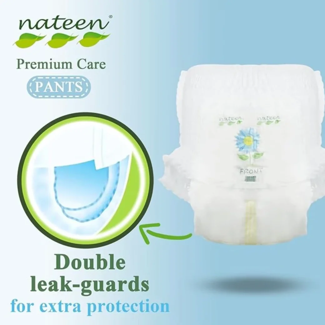 Scutece Pants Eco-Friendly Bebeluși Nateen Premium Nr.5 – 12–17 kg (20 buc) | Ultra-Confort & Hipoal