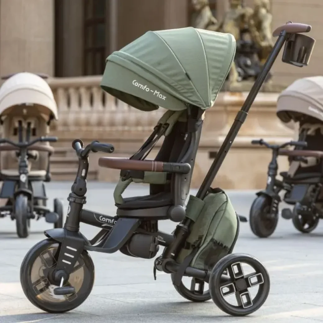 Bicicletă copii Qplay Comfo Max Olive Green