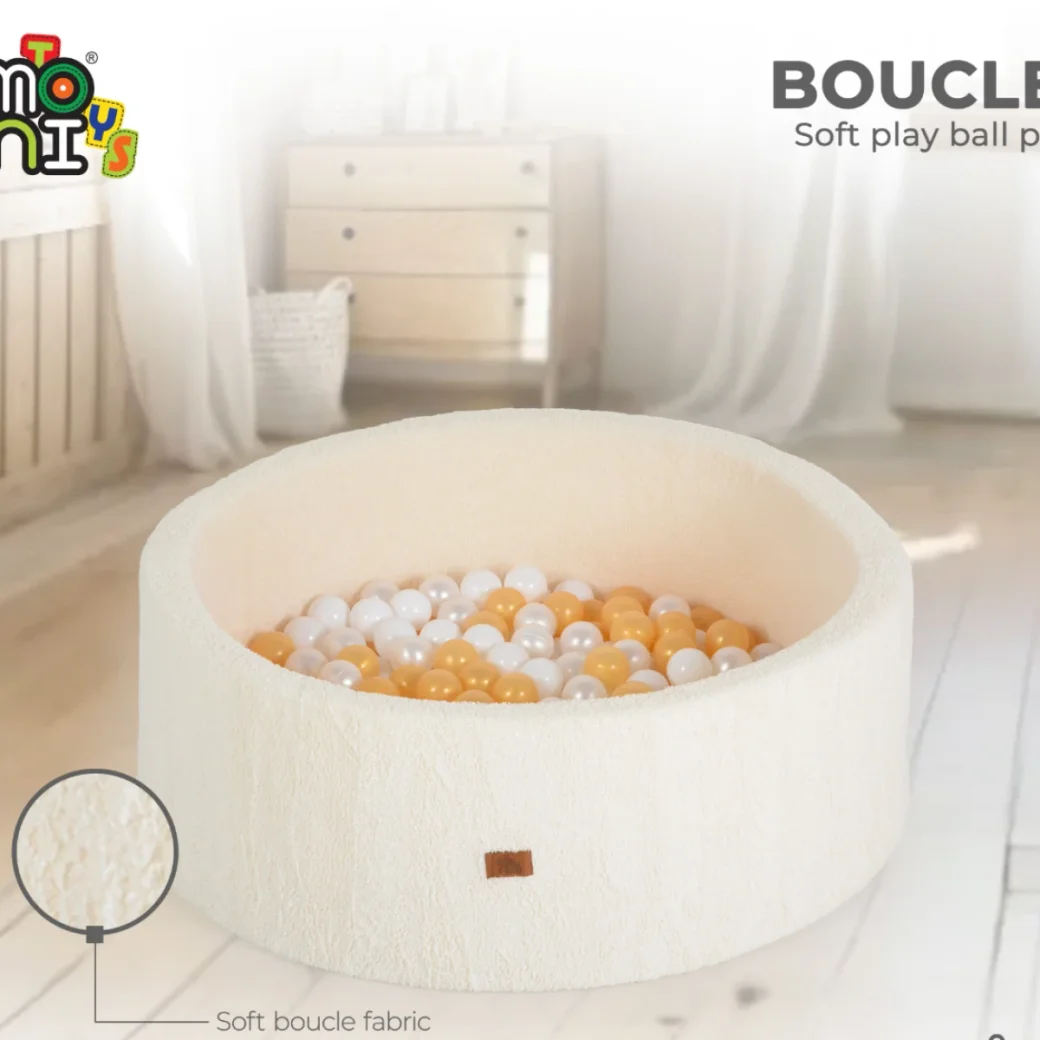 Мягкий сухой бассейн с шариками MONI Boucle Ivory