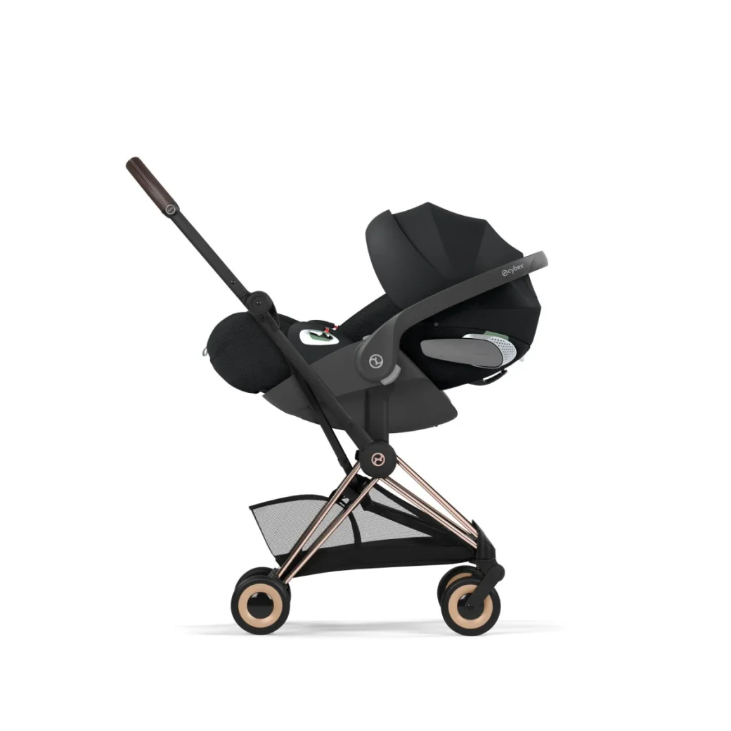 Ультракомпактная коляска Cybex Coya Platinum 2026 Rose Gold Sepia Black
