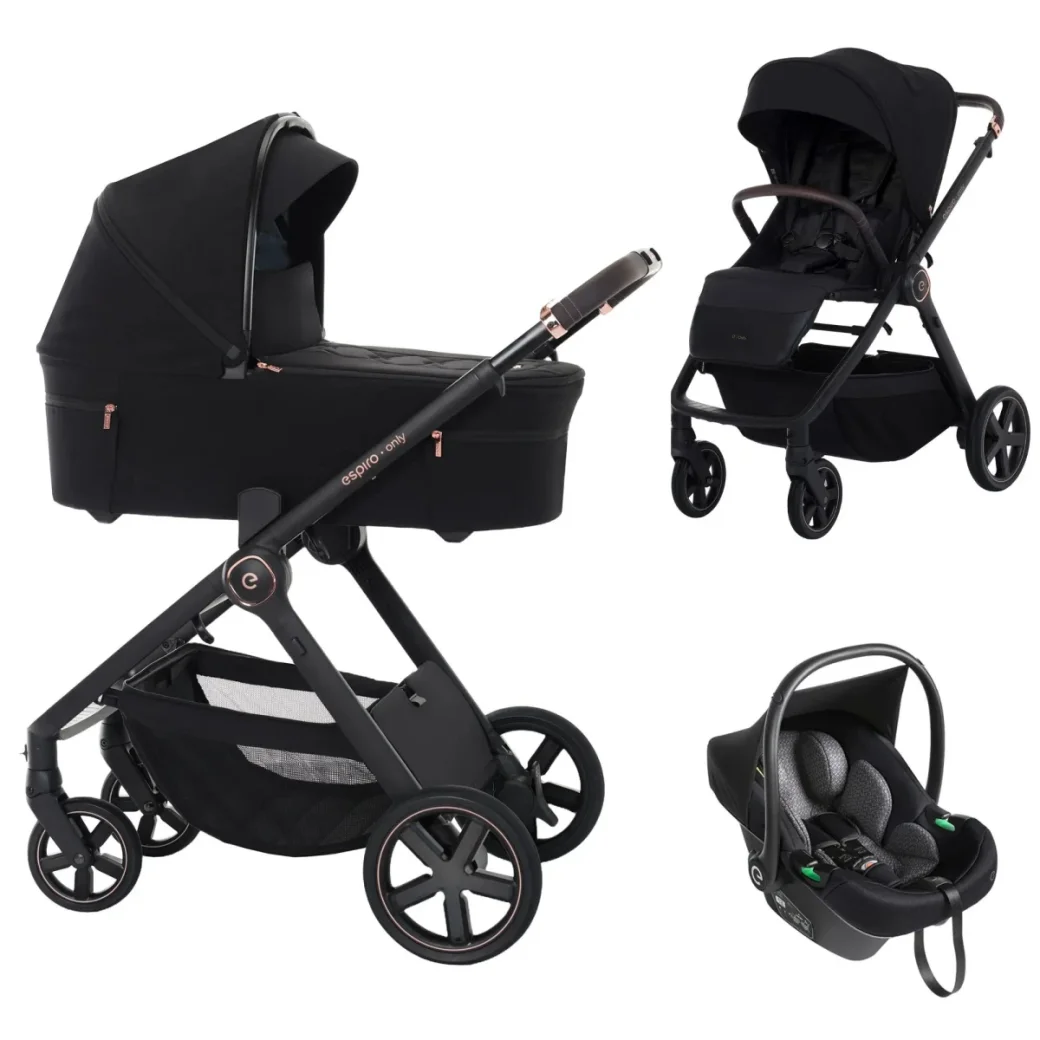 Коляска 3в1 Espiro Only -  510 STYLISH BLACK