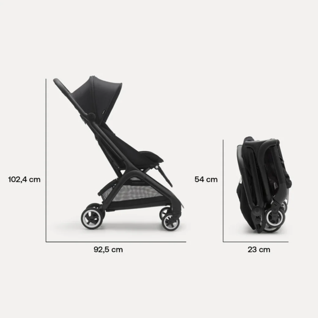 Carucior ultracompact Bugaboo Butterfly Black/Stormy Blue