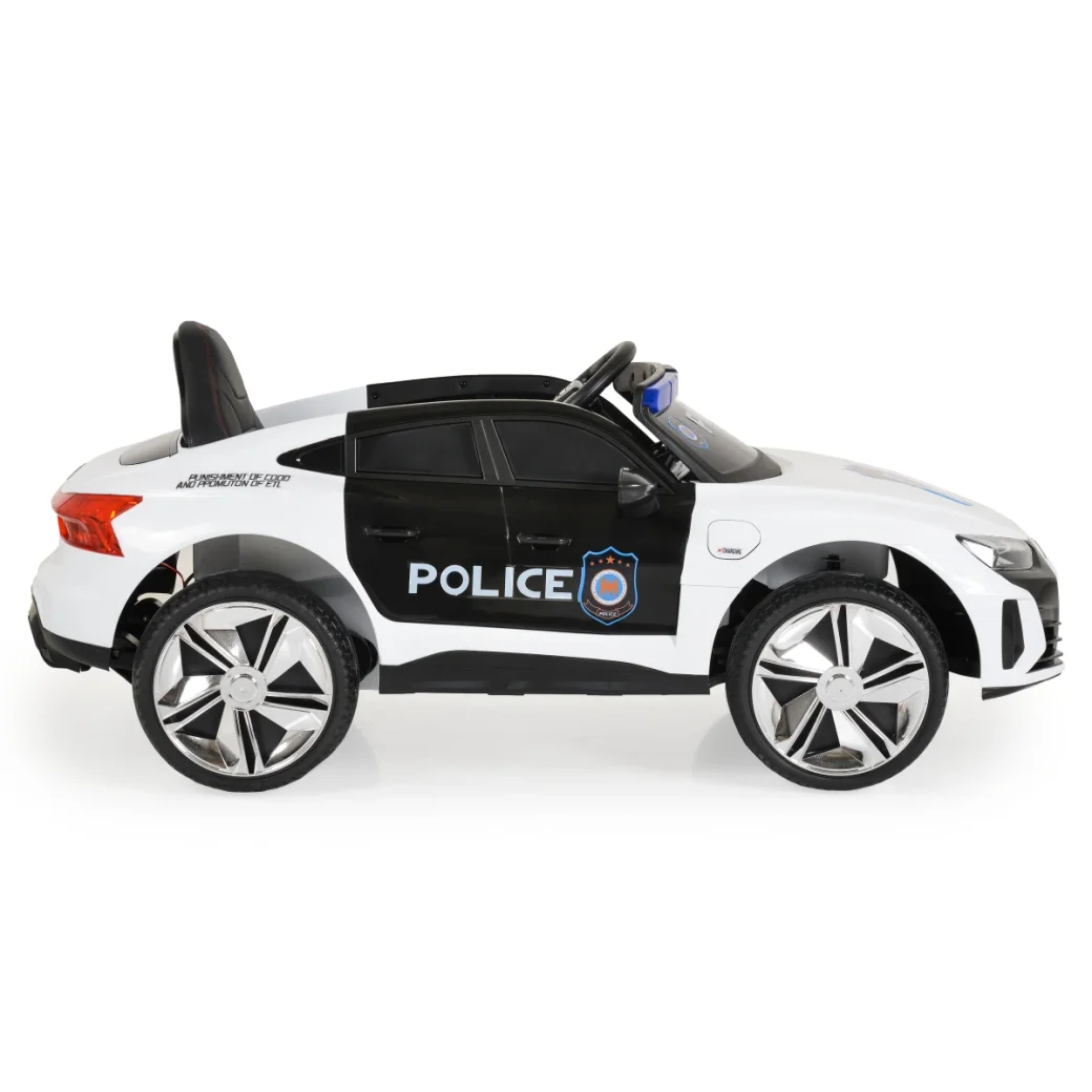 Детский электромобиль Audi RS e-tron 717 Police белый