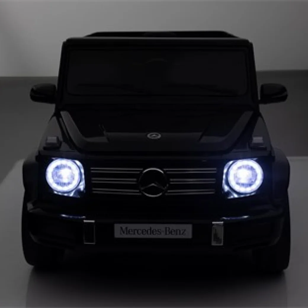 Детский электромобиль Mercedes-Benz G500 4x4 с пультом, EVA колёса, кожаное сиденье, 12V