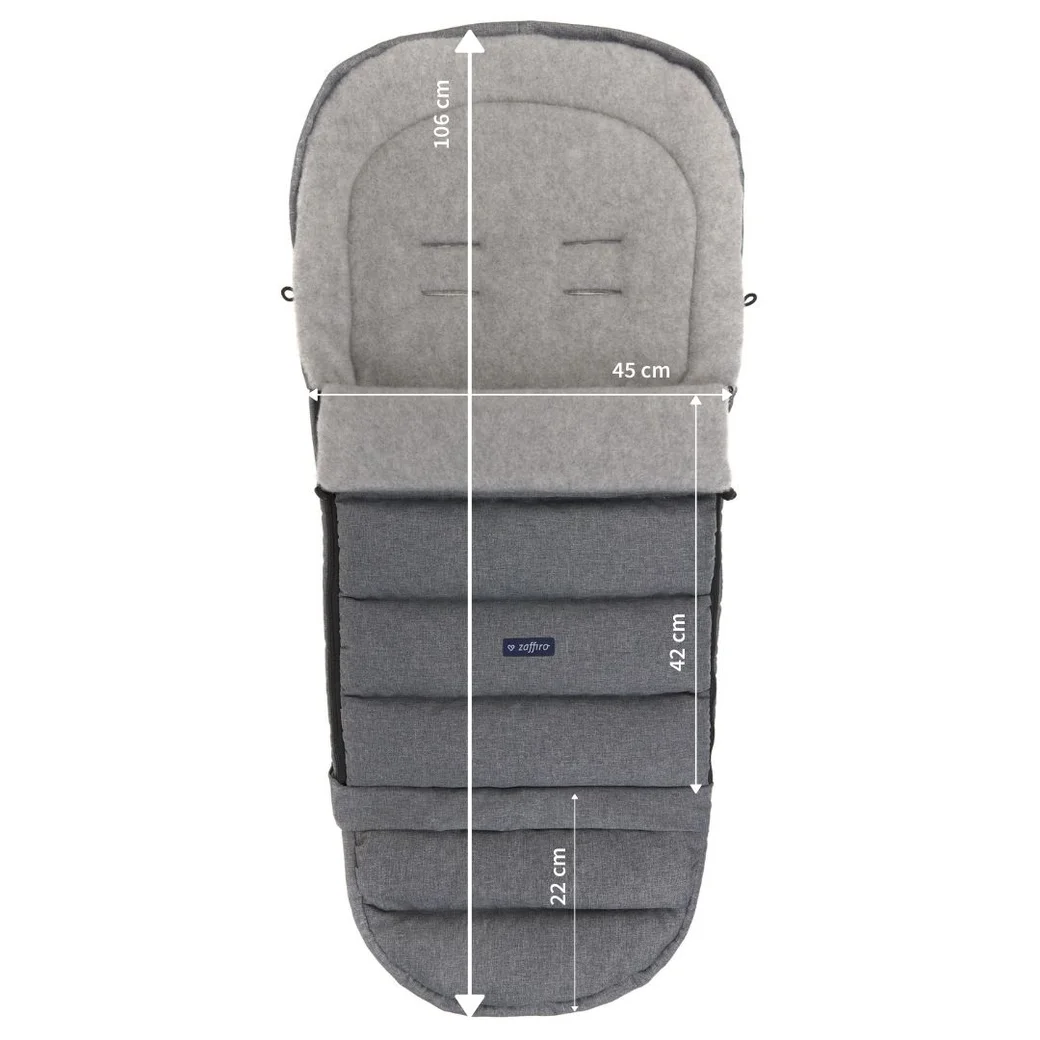 ZAFFIRO HUSA CARUCIOR IARNA - iGROW 2.0 - Grey Wool premium + Melange Grey