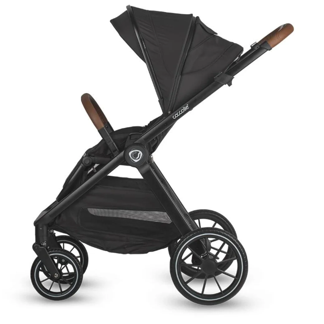 Carucior modular 3in1 Coccolle Aspen Jet Black cu Scoica auto iSize Coccolle Rilax Greystone