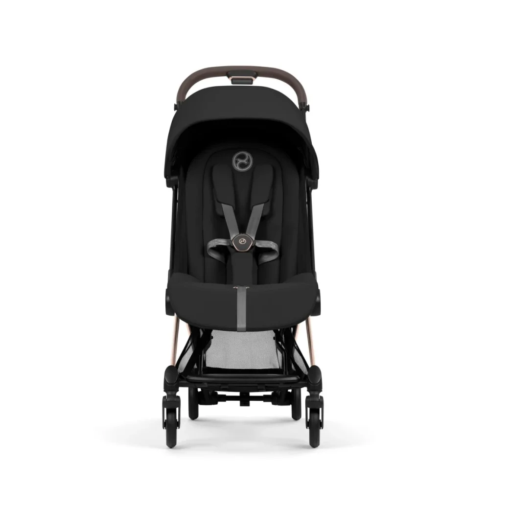 Ультракомпактная коляска Cybex Coya Platinum 2026 Rose Gold Sepia Black