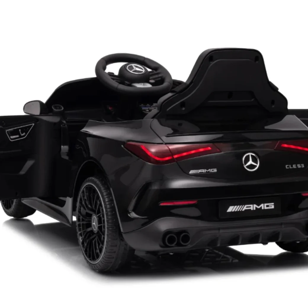 Mașină electrică pentru copii Mercedes-Benz AMG CLE 53 cu telecomandă, roți EVA, 12V negru