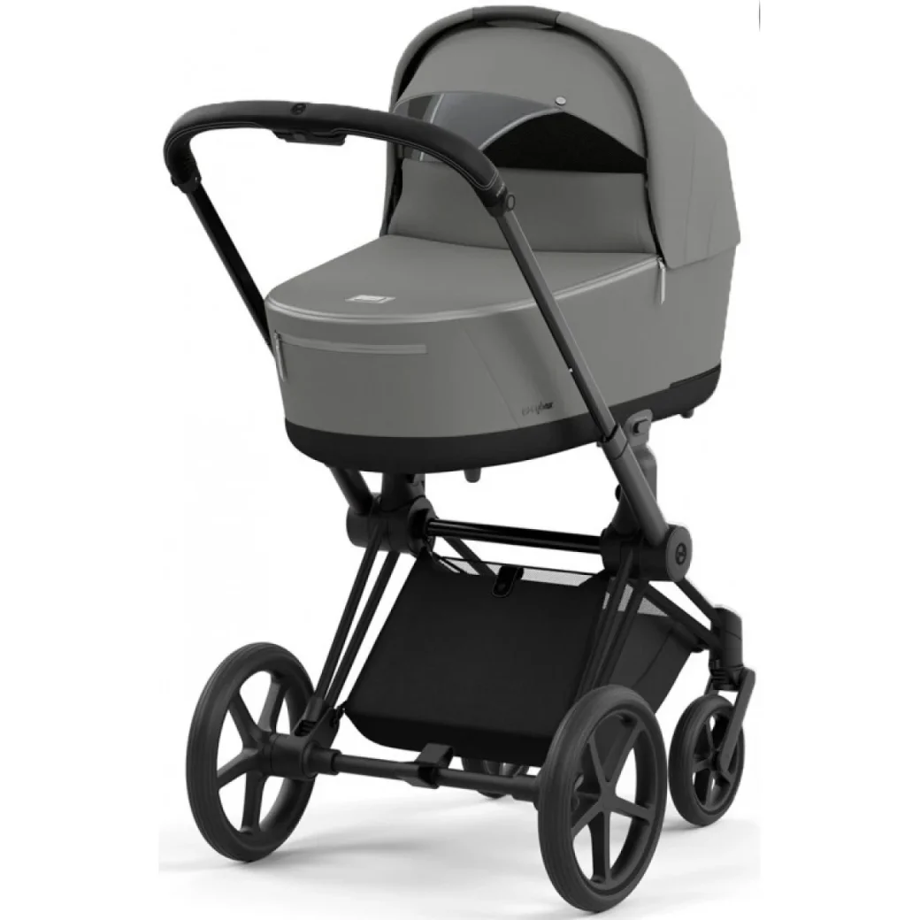 Cărucior 2 în 1 Cybex Priam Mirage Grey, șasiu Matt Black - Preț, Recenzii și Cumpărare Online