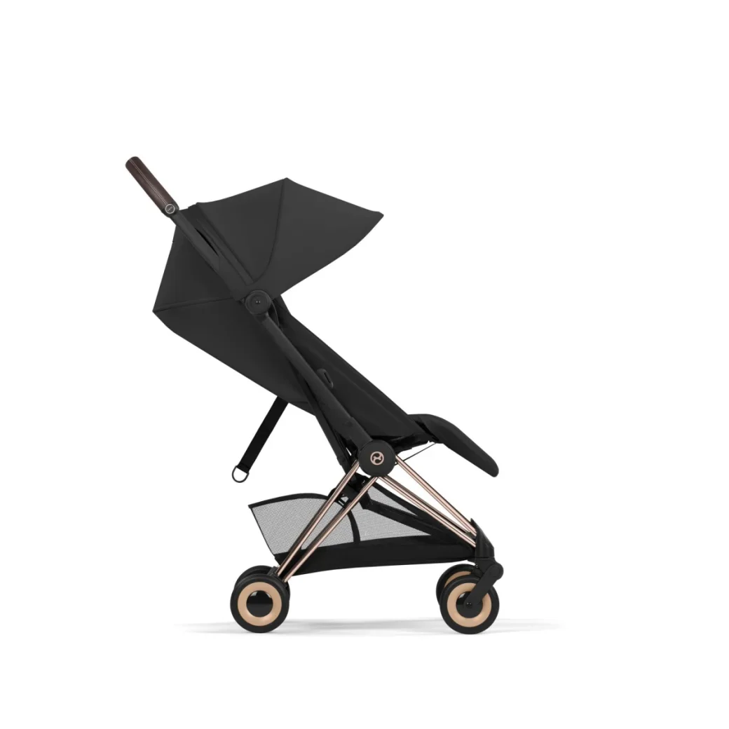 Ультракомпактная коляска Cybex Coya Platinum 2026 Rose Gold Sepia Black