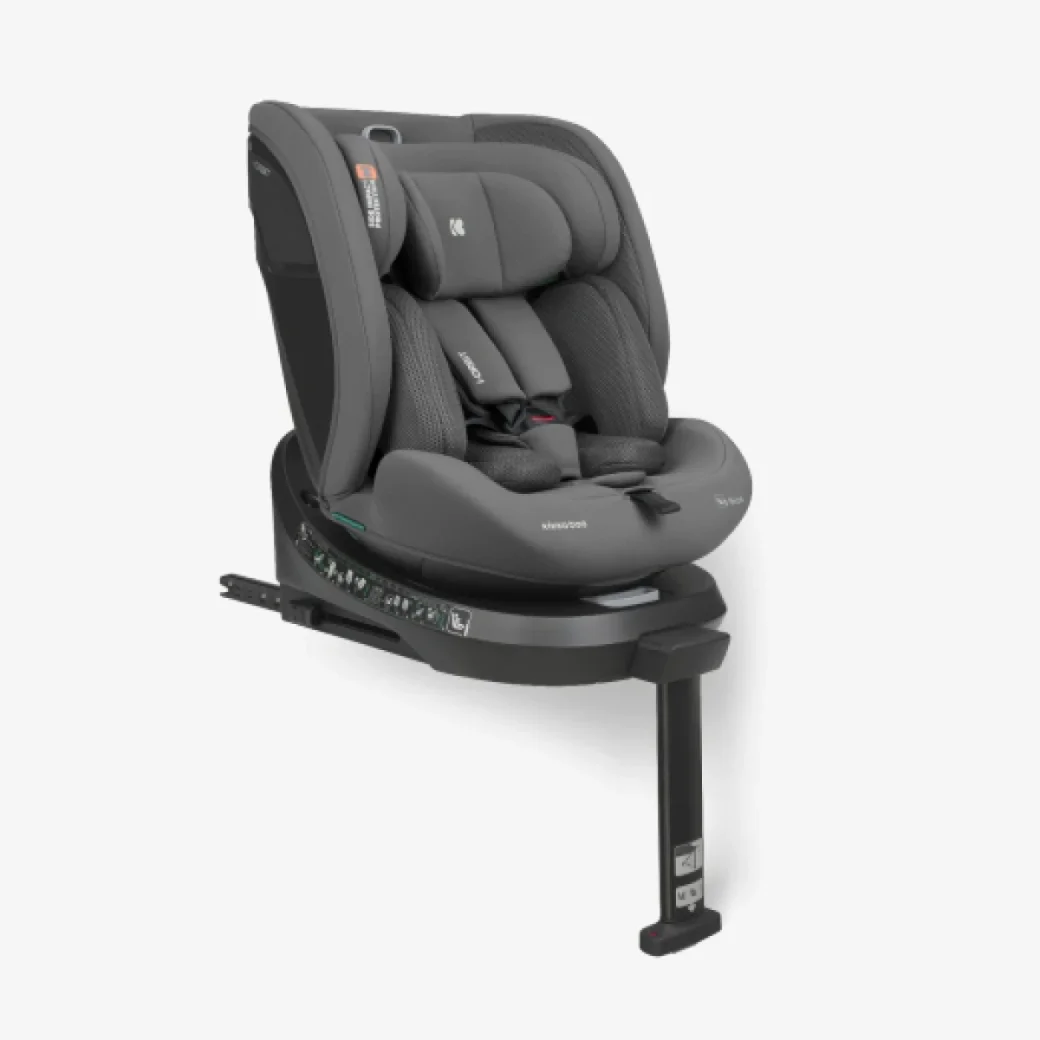 Вращающееся автокресло с изофиксом KikkaBoo i-Orbit Dark Grey, 40-150 см foto
