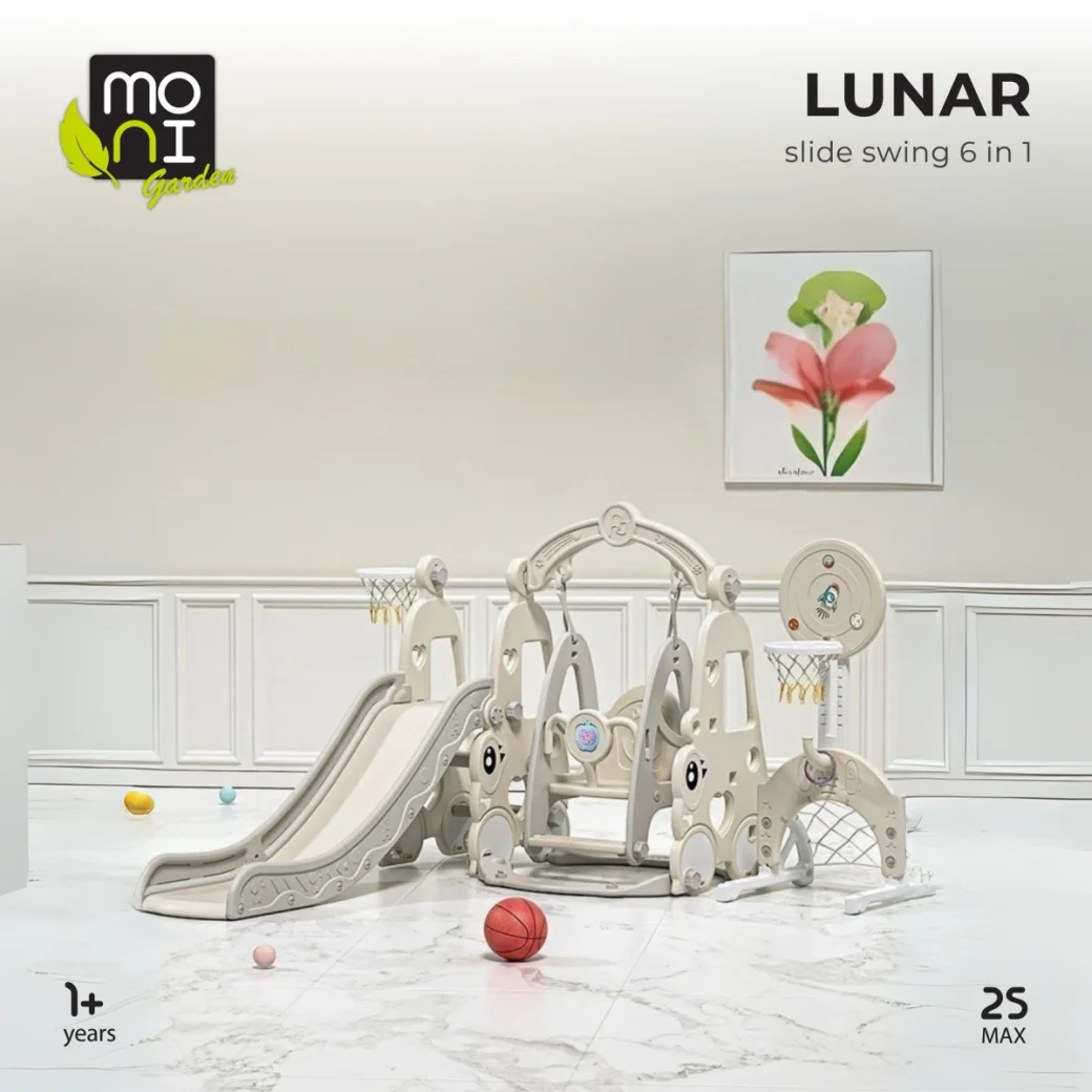Moni Игровой центр 6 в 1 Slide & Swing Lunar