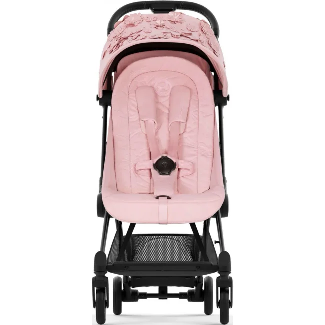 Cybex Coya – Simply Flowers Pink cadru matt black