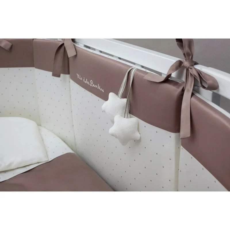 Lenjerie de pat pentru copii Perina Bambino Oval (BBO6.5-125х75) Cappuccino