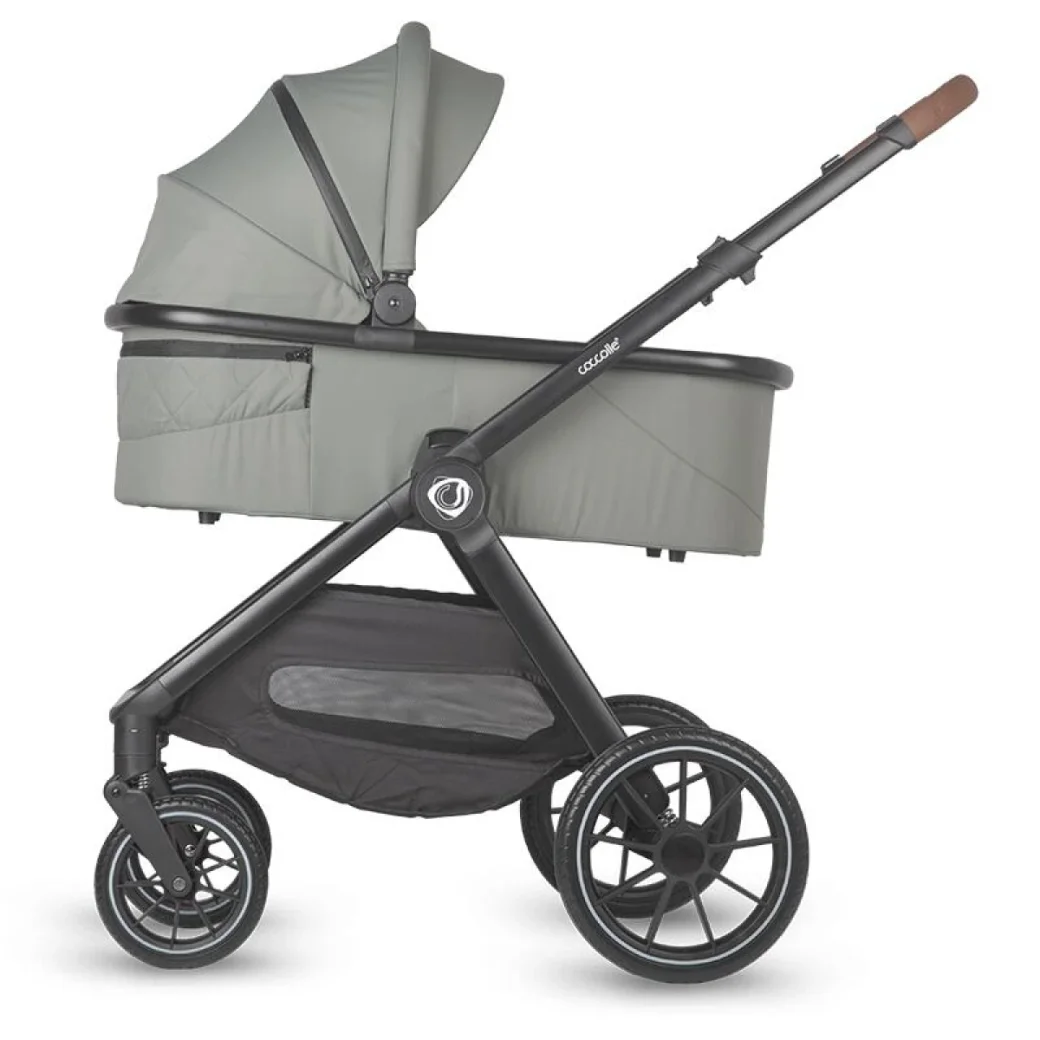 Carucior modular 3in1 Coccolle Aspen Moss green cu Scoica auto iSize Coccolle Rilax Greystone