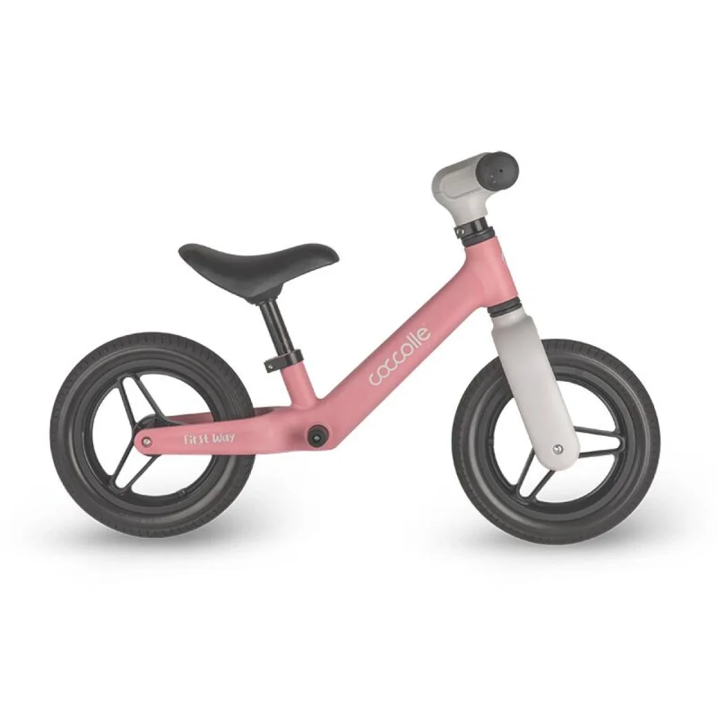 Bicicleta fara pedale Coccolle First Way - Pink+Beige