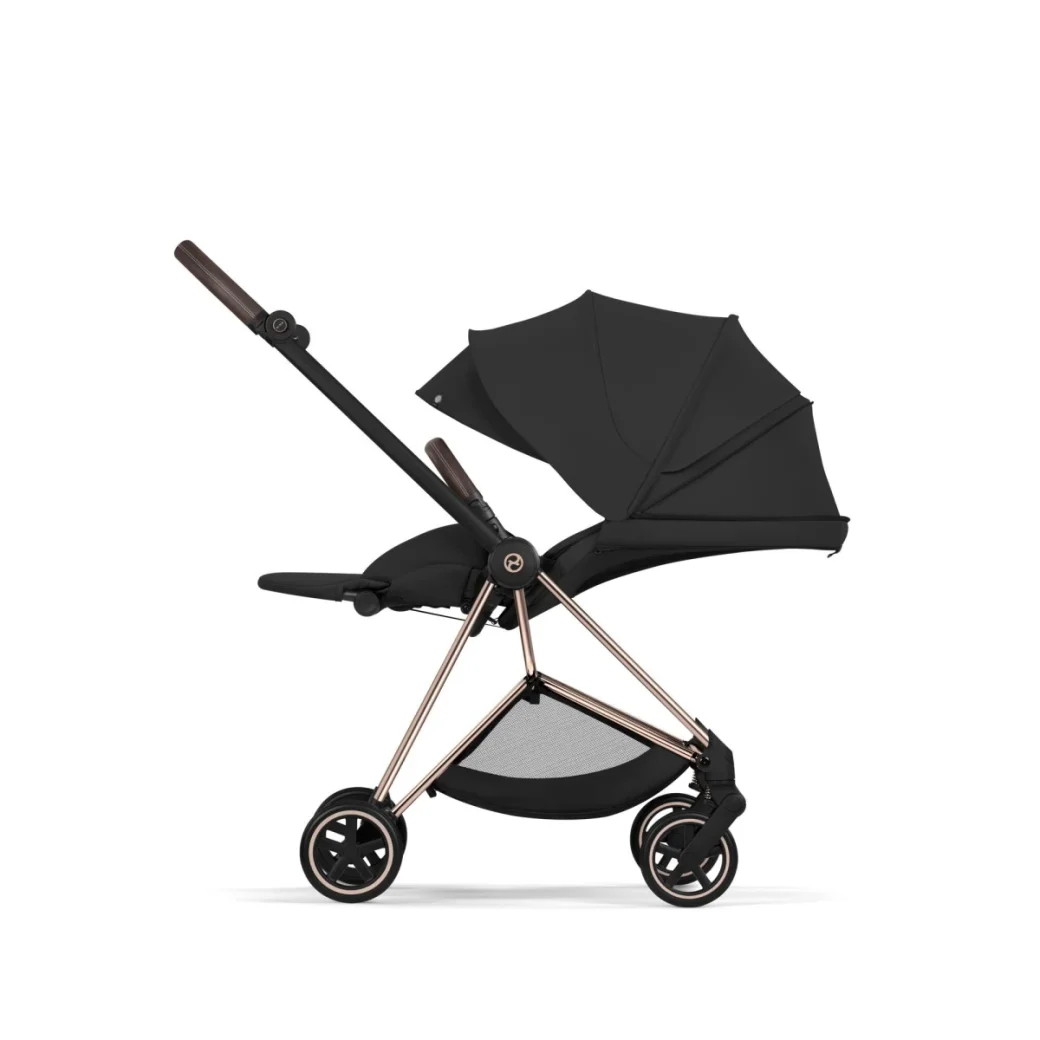 Carucior Cybex Mios 2 in 1 editia Platinum 2026 Sepia Black cadru rose gold