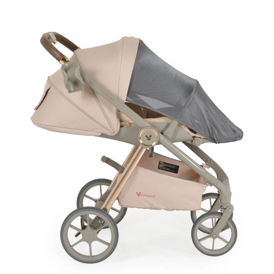 Moni Коляска 3 в 1 Unique - Macadamia beige