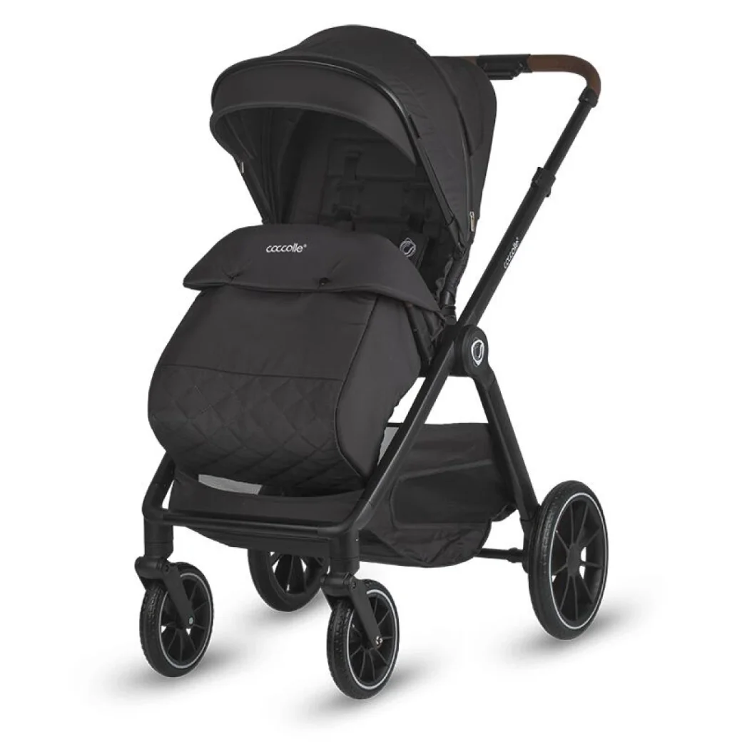 Carucior modular 3in1 Coccolle Aspen Jet Black cu Scoica auto iSize Coccolle Rilax Greystone