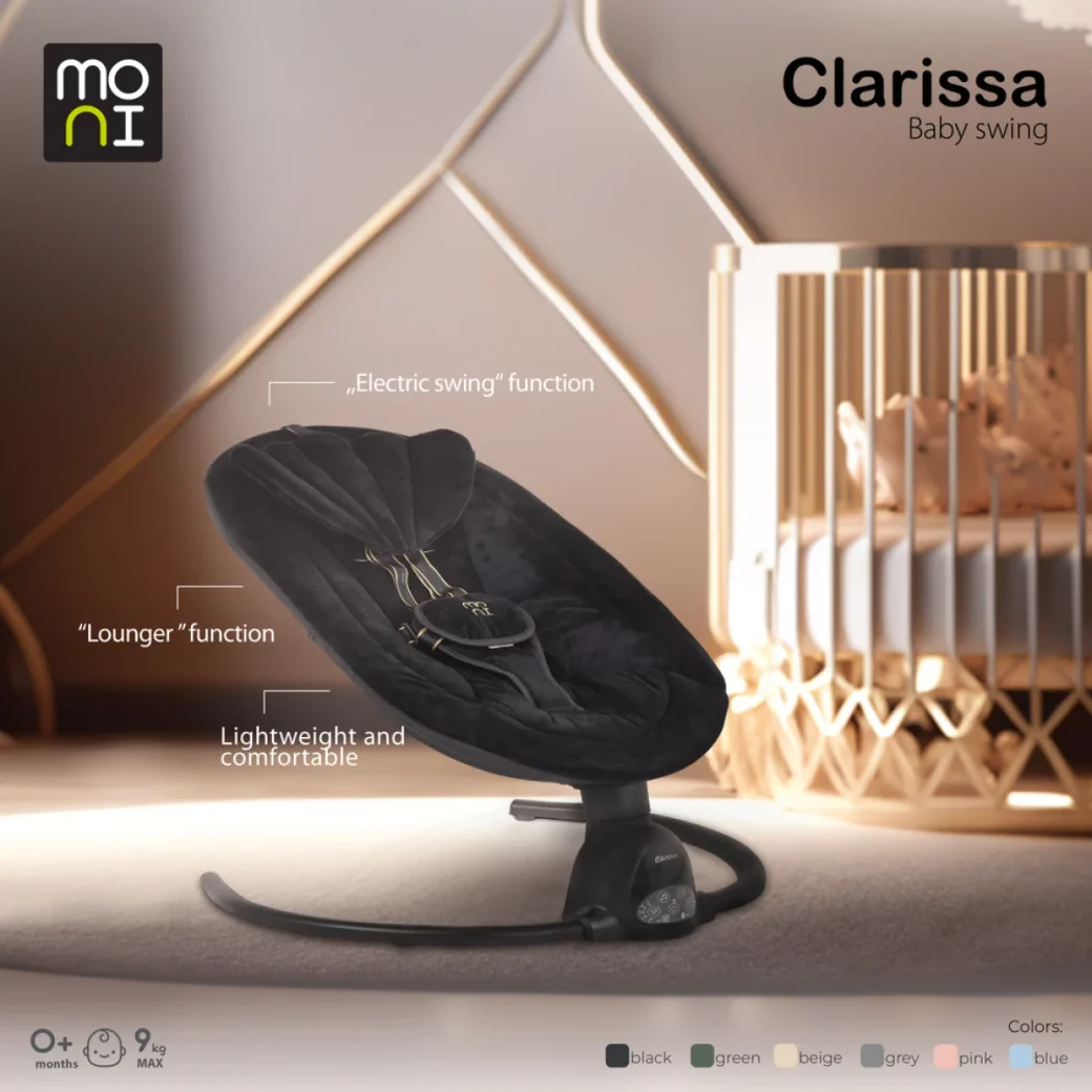 Moni Leagăn Electric Clarissa - Grey